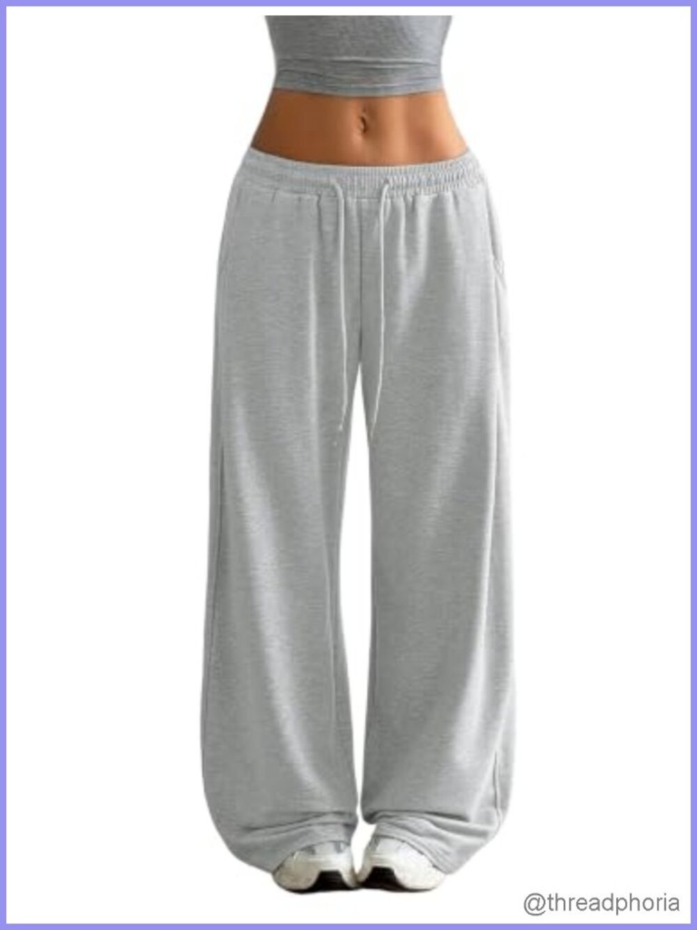 ZAFUL Waist Baggy Jogger Sweatpants with Pockets